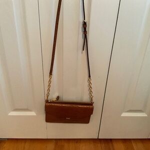 Ladies EUC Ralph Lauren leather cross-body bag